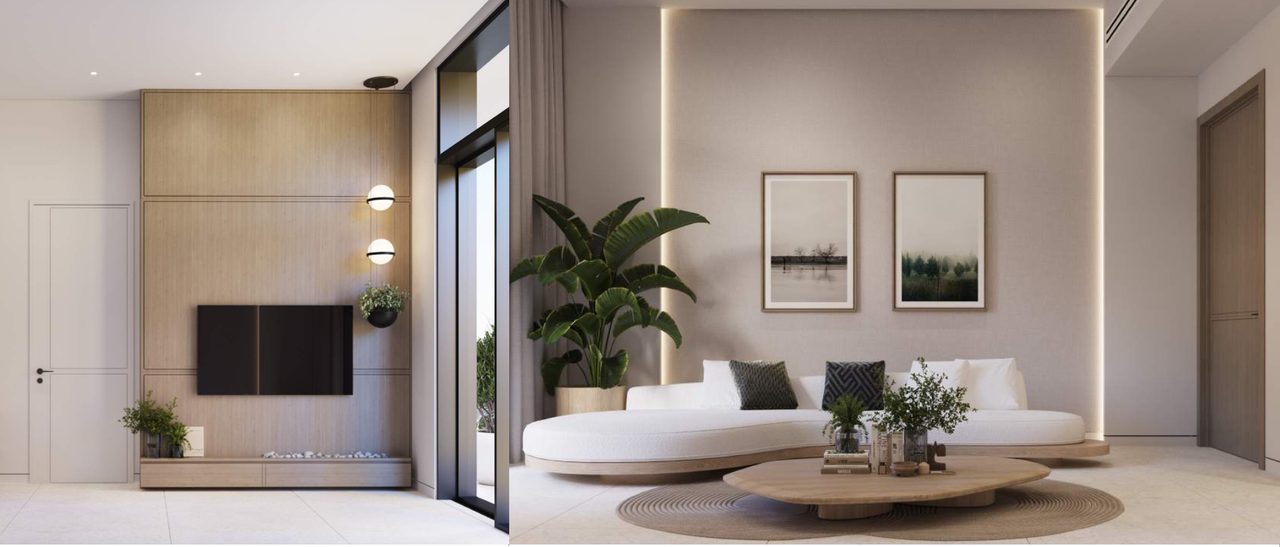 1 Bedroom apartment rendering Treppan Tower