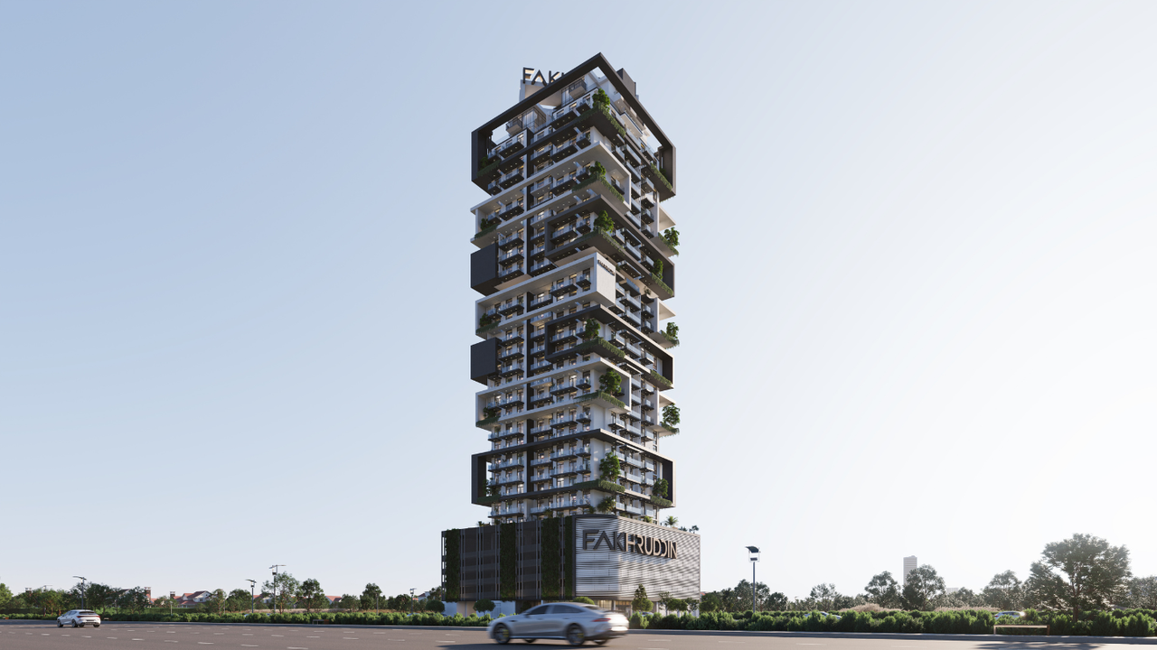 A rendering of Treppan Tower in JVT
