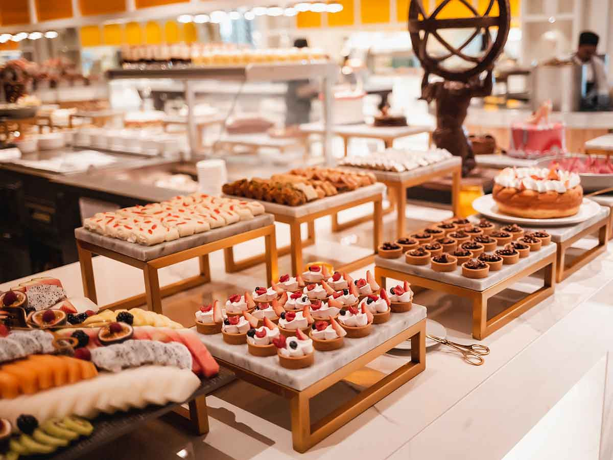 An image of the desert tray at the Bubbalicious brunch