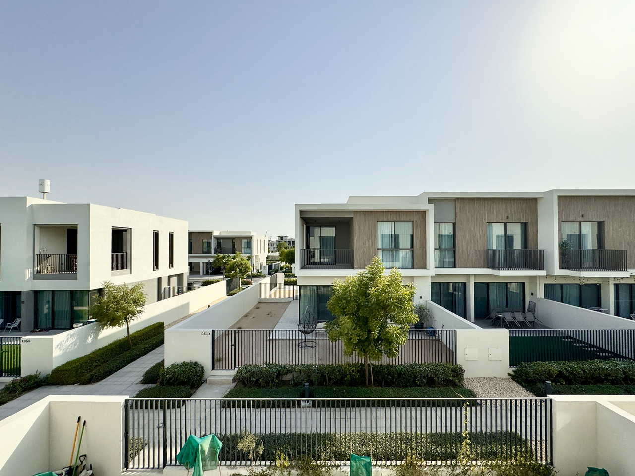 An image of villas in Orania in The Valley at around 430pm