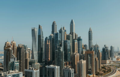 Dubai Marina skyline during the day, reflecting the city's steadier but still active property market
